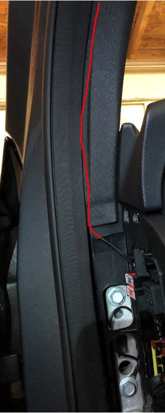 Carbon Fiber Seat Safety Belt Pillar Cover Trim For Benz GLK Class X204 10-15 