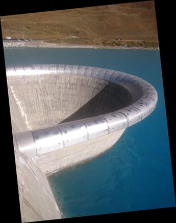 Dam overflow exit