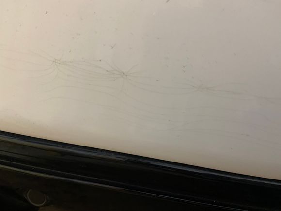 I just saw this today 
Was I hit in a parking lot?
