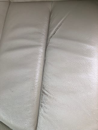 2009 CLK with under 40k miles.  Purchase this car last year have not driven it much but for some reason the driver side seat Appears to be discolored? Any ideas? How to prevent it from getting worse. 