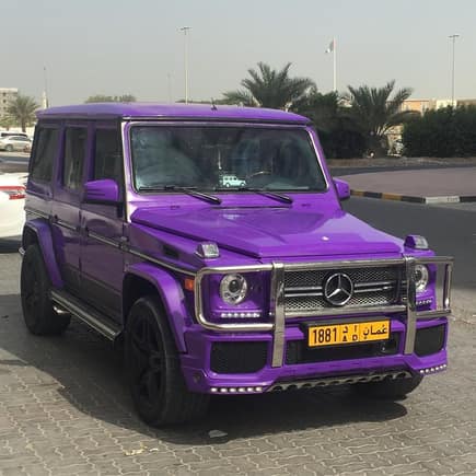 Purple Mercedes-Benz G63 AMG spotted in Oman.