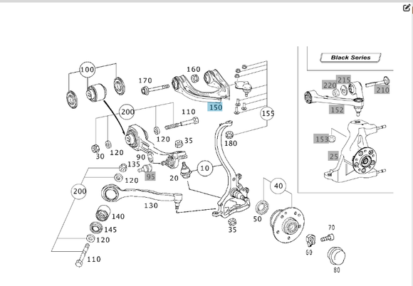 Mercedes suggested part (nr. 150)- too wide!