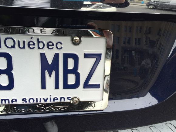 Lucky to have those letters since Quebec does not offer vanity plates.