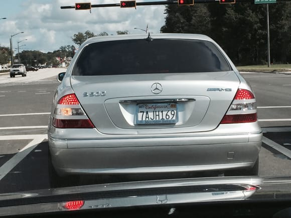 220 with fake 221 tail lamps and an AMG badge.