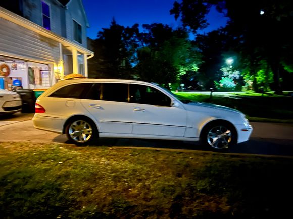 Fresh wash on a cool summer night.