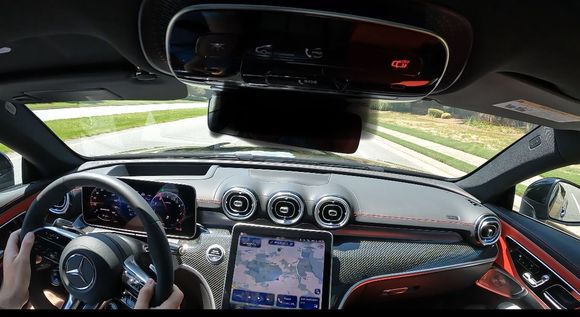 Loving the cockpit and the airflow from the vents. Configurable HUD and gauge cluster options are fantastic, as are the multispoke steering wheel with alcantara and the driving setting inputs with the knobs. Very smart. 