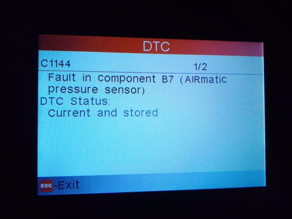 Carsoft error screen.