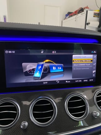 This is for option 866.  Allows you to download the comand touch app from Euro Apple store and control features from back of vehicle using ipad.  