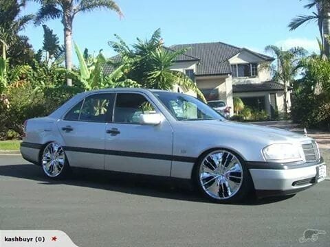 My Old W202 Lowered On 18inch Brazzen Wheels