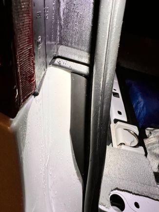 After:  notice how there’s now a strip of rubber below and to the right of the twilight. This strip covers a small gap in the body panel. I think this rubber strip prevents water from going places it shouldn’t. 