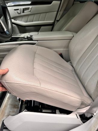 Now the seat is loose. 