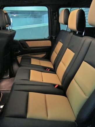 2010 G55 &quot;Edition 79&quot; interior shots (designo sand/black two-tone leather with AMG carbon fiber trim, chrome package, etc.).