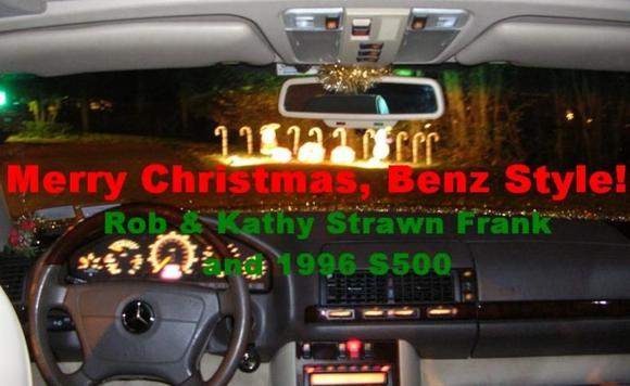 BenzChristmasCard showing some front trim extras