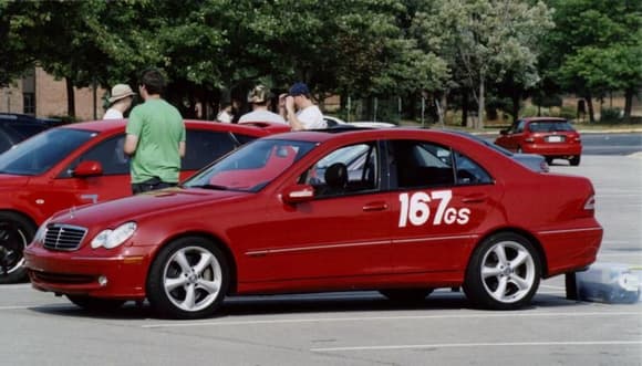 At a local autocross :)  I was running Dunlop Direzza Sport Z1 Star Specs this past season (08).  I have Koni adjustables and an H&amp;R front sway bar.  I run in stock class (g-stock) and was very competitive this season.