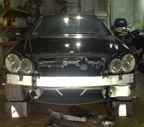 Front bumper off to fix some scratches