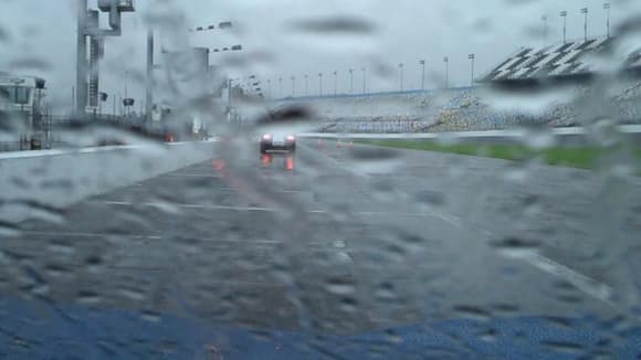 In the wet at Daytona