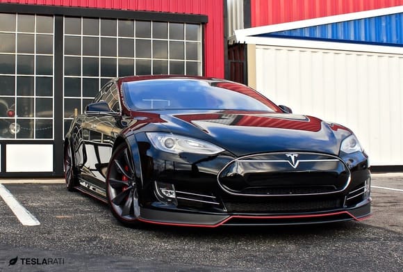 Tesla Model S with Widebody Kit