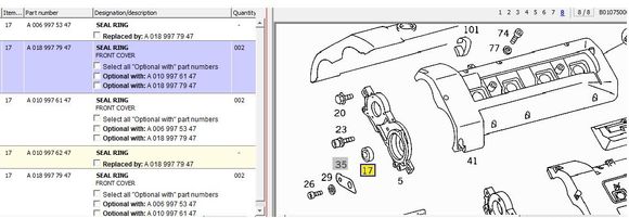 17 is the oil seal.