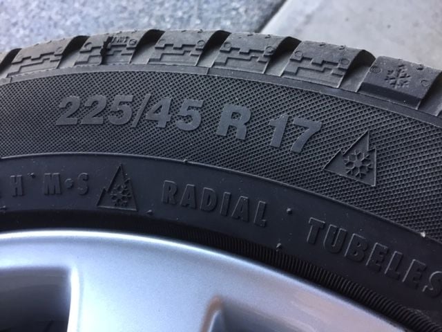 Wheels and Tires/Axles - Mercedes C300 OEM rims and winter tires set of 4 - Used - 2014 Mercedes-Benz C300 - Chilliwack, BC V2R1L2, Canada