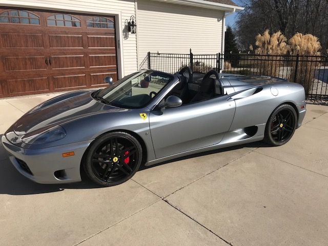 2003 Ferrari 360 - 2003 Ferrari 360 spider F1 - 28k miles - Used - VIN ZFFYT53A130133092 - 28,000 Miles - 8 cyl - 2WD - Automatic - Convertible - Gray - Des Moines, IA 50047, United States