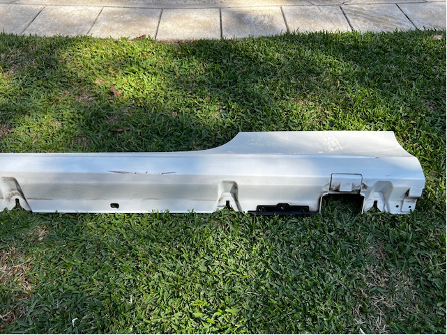 Underside of skirt (rear)