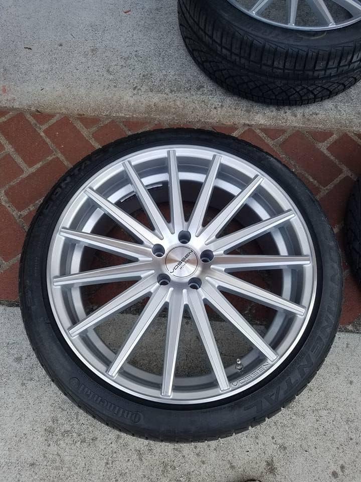 Wheels and Tires/Axles - Vossen Wheels 20 Inch VFS2 Silver/Polished Face 20x9 Mercedes Rims +32 5x112 - Used - 2010 Mercedes-Benz S550 - Decatur, GA 30033, United States