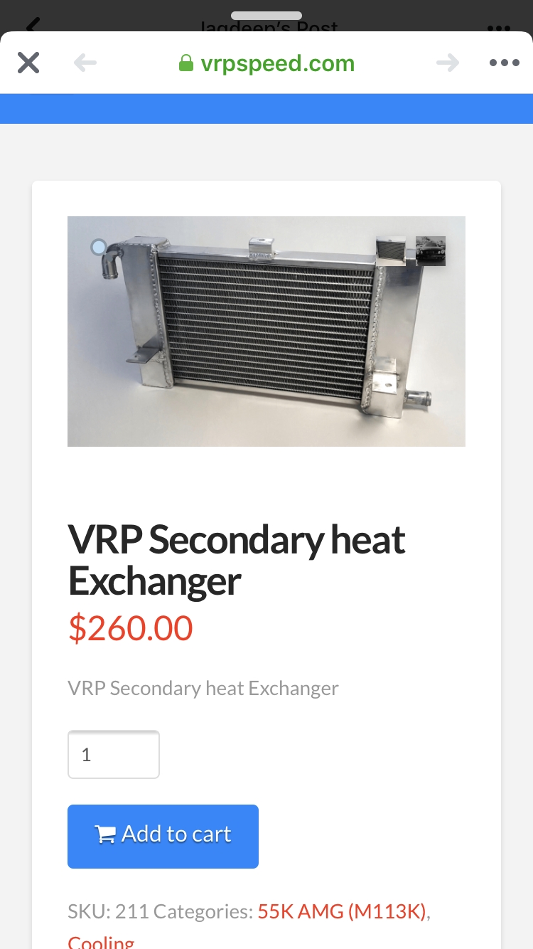 Miscellaneous - Brand new Secondary Heat Exchanger - New - 2003 to 2006 Mercedes-Benz E55 AMG - New Haven, CT 06513, United States