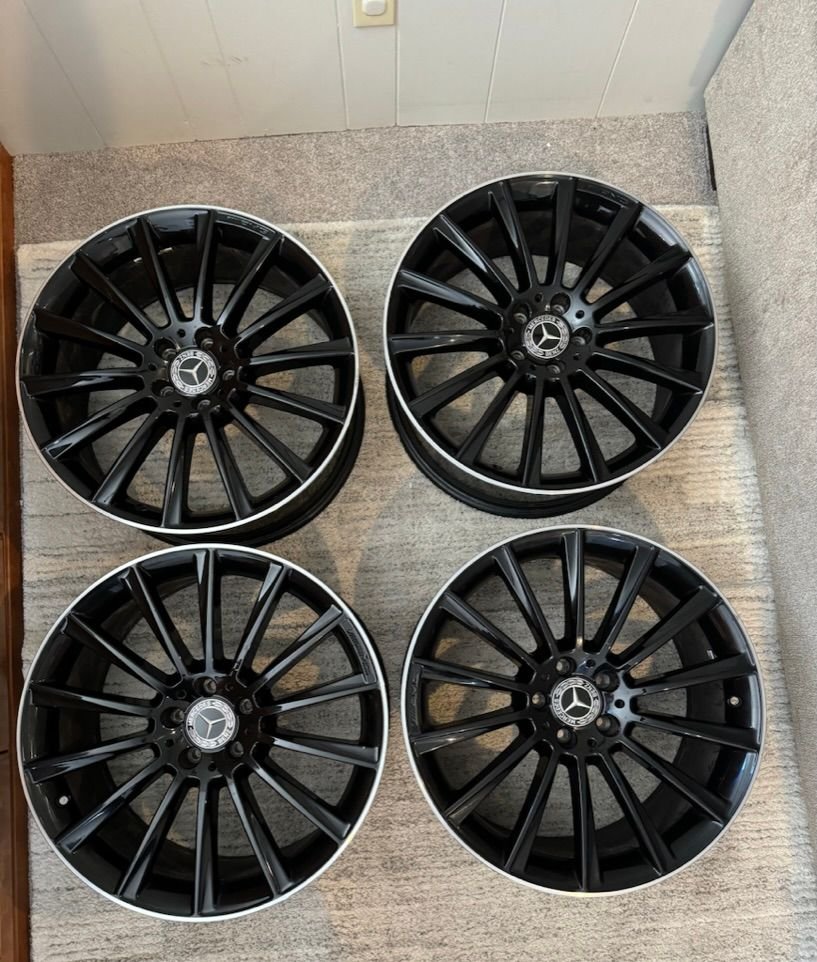 Wheels and Tires/Axles - 20" OEM Mercedes Benz S-Class AMG Wheels (W222) -Black/Polished- Excellent Condition - Used - 2013 to 2020 Mercedes-Benz S-Class - Plymouth, MN 55447, United States