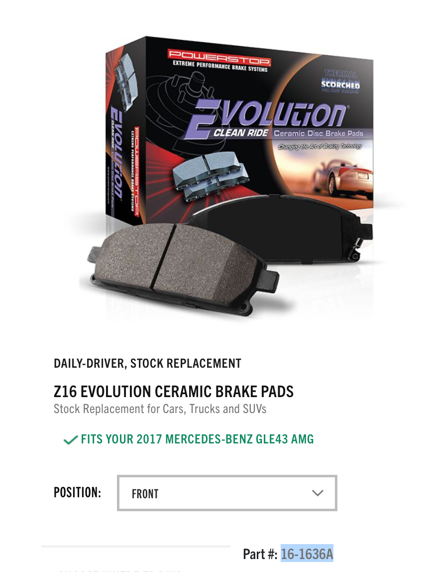 Brakes - Powerstop Upgrade Front Brake kit for GLE43 - New - -1 to 2026  All Models - Exton, PA 19341, United States