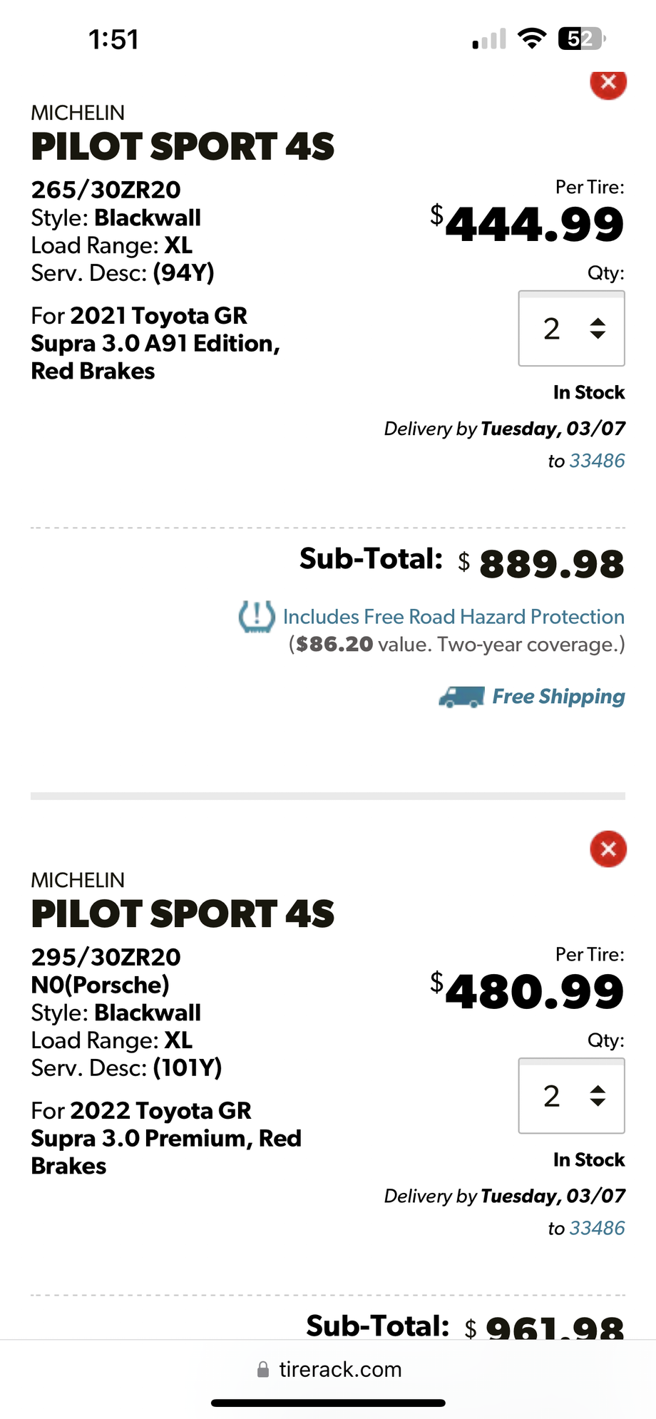 Wheels and Tires/Axles - BBS 20” CHR2 2 Piece Staggered Wheels and Pilot Sport 4S Tires - Used - All Years Mercedes-Benz SL-Class - Boca Raton, FL 33486, United States