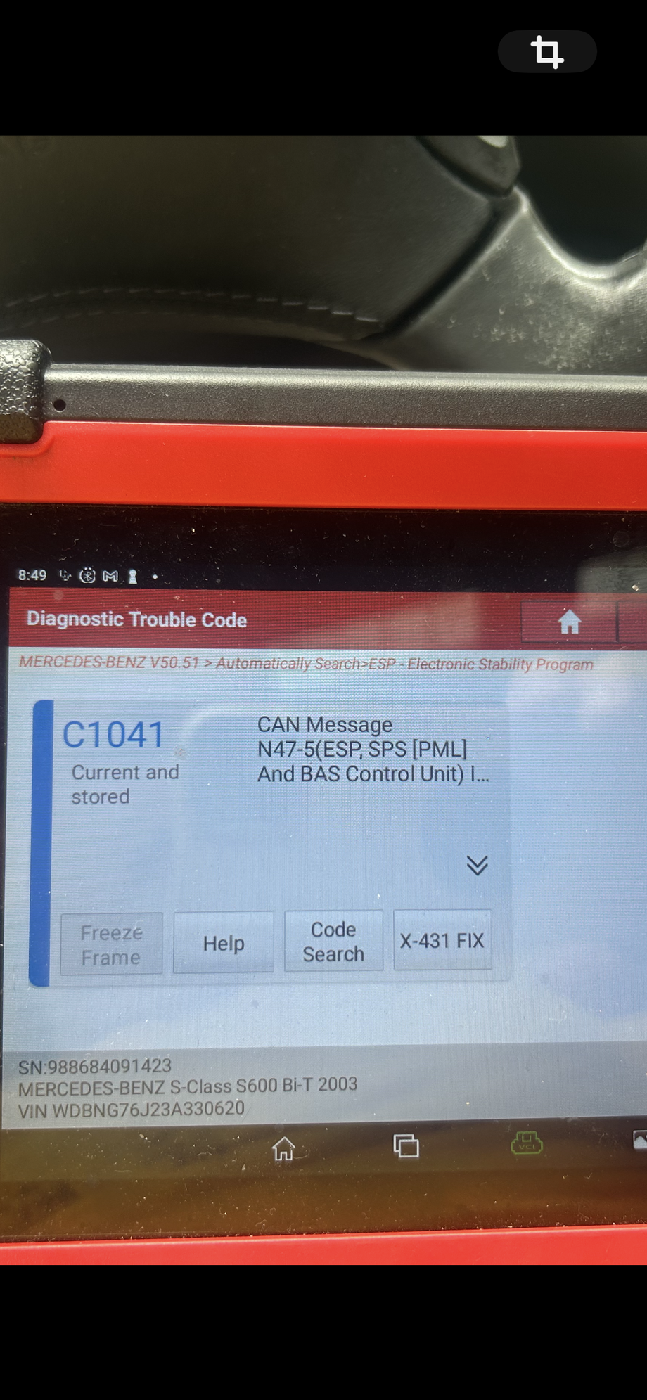 esp code 