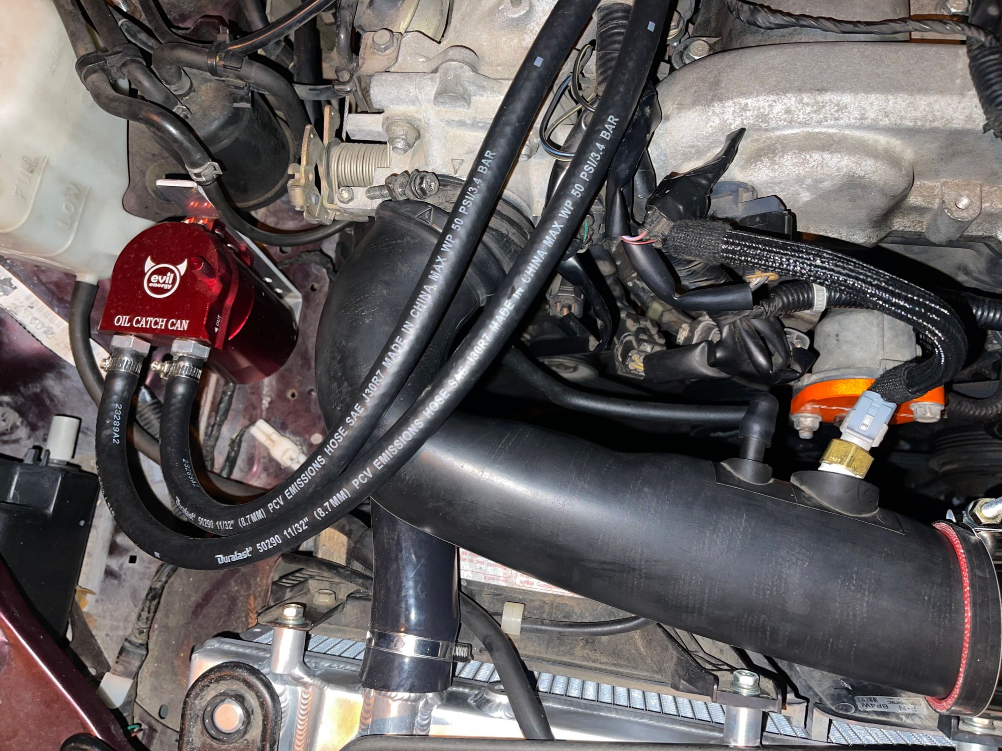 Throttle connection did not like the heat & flex