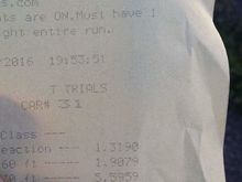 That's the only timeslip I can find. I have one around here somewhere that's slightly slower with the 84 trap speed. My reaction time shows how terrible of a drag racer I am. (Second time at the strip on 10ish psi). First time I ran a 9.0 on 8psi