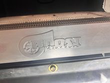 Another pic under car looking up at cut out in bumper shroud to fit intercooler