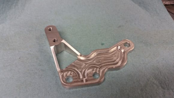 CNC'd throttle cable mount and block off plate.