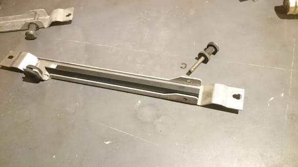 Radiator mounting brackets with PVC profiles