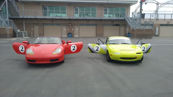 These are two cars that I run at our local track