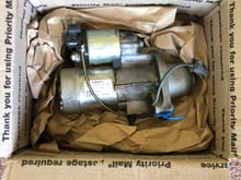 Replacement starter motor from a 2015 q50.
