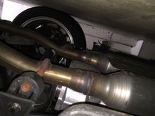 Sedan: Leaving Resonators on stock Midpipe, 7 inch to 5.5 inch Circumference/taper (another perspective). Note that  forum SW transferred pic upside down.