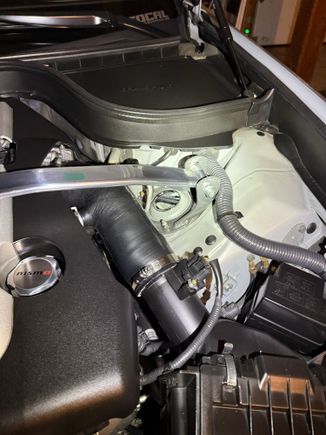 Great little mod. Surprised that these chrome strut caps are nearly a perfect fit! Would likely vibrate without electrical tap around a few of the prongs. 