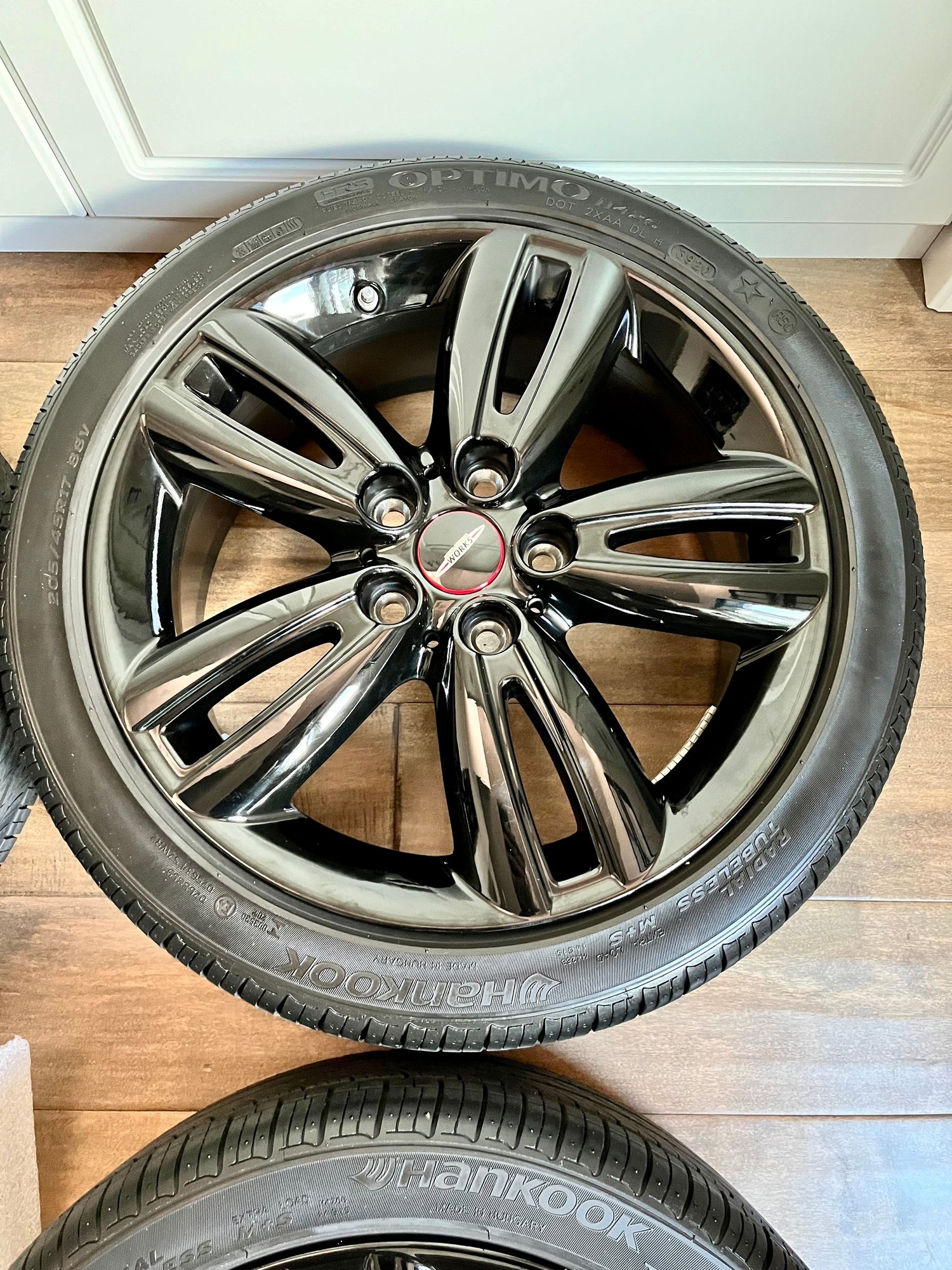 Wheels and Tires/Axles - Mini Cooper JCW F56 17” Gloss Black Wheels And Tires - Used - 2014 to 2022 Mini F56: Mini Hatch/Hardtop - San Diego, CA 92101, United States