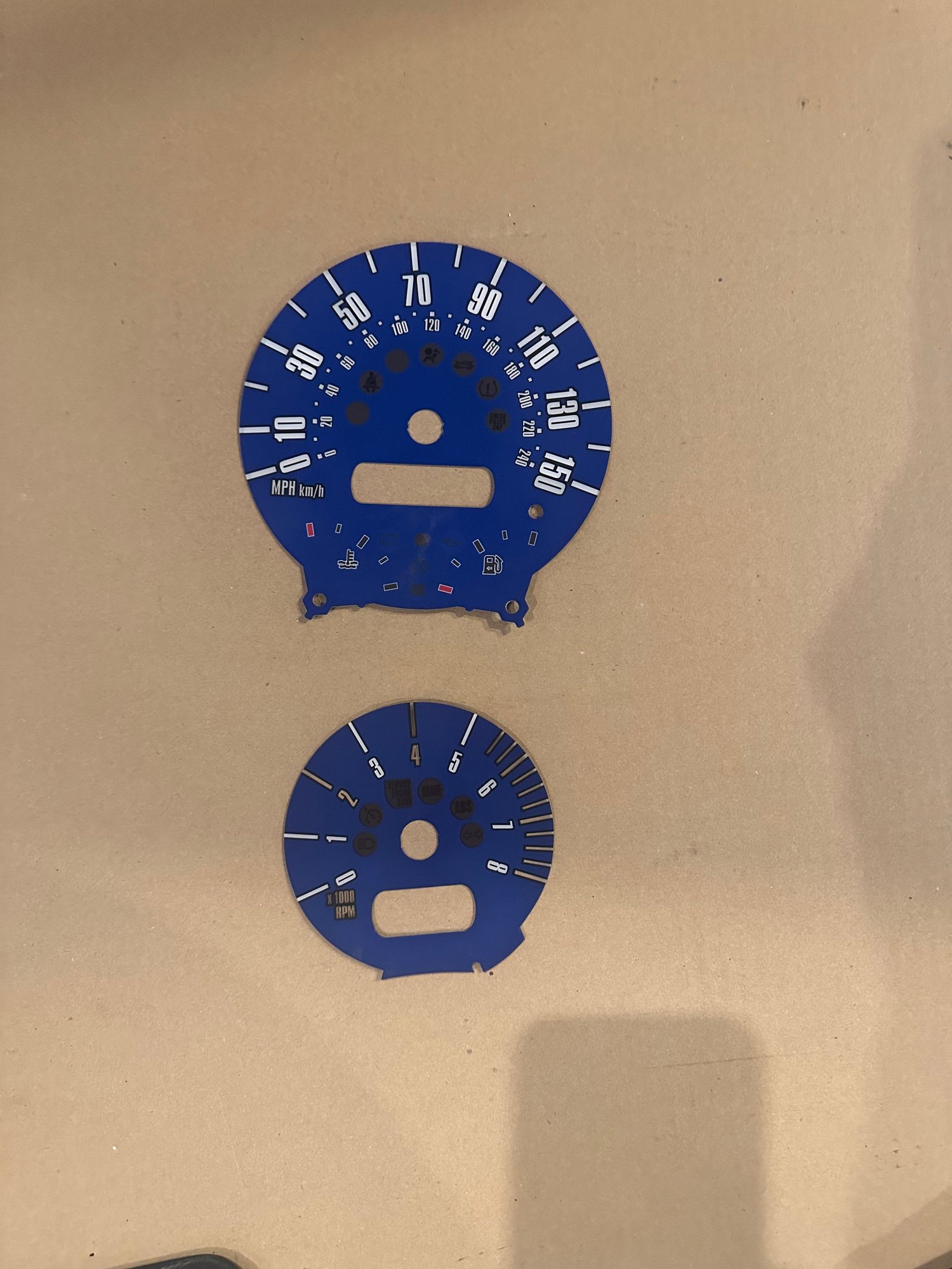 Interior/Upholstery - R53 Speedometer and Tachometer Blue faces - New - 2002 to 2006 Mini R53: "Mk I" Mini Cooper S - Montreal, QC H3H2J2, Canada