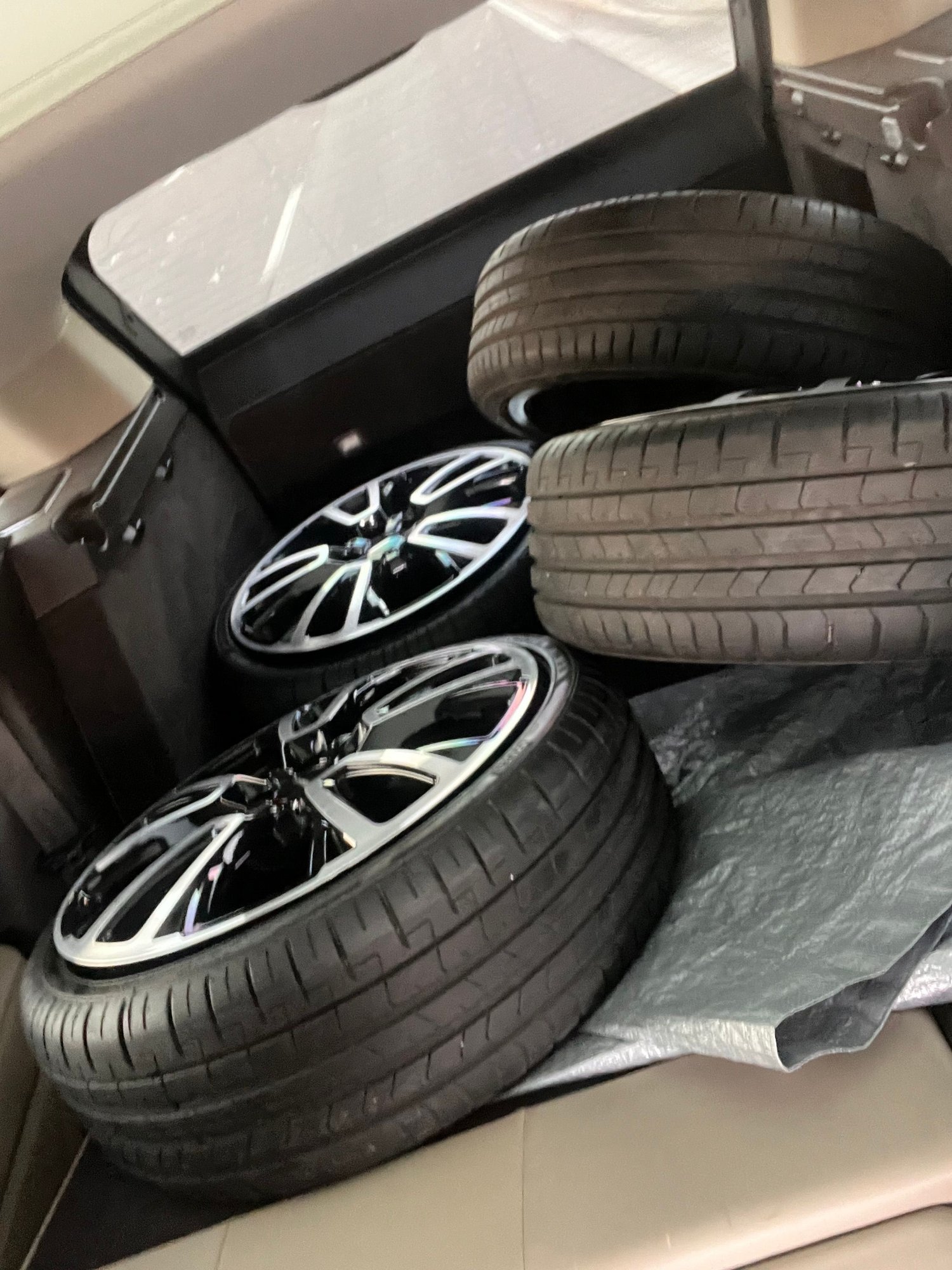 Wheels and Tires/Axles - OEM 18� JCW Circuit Spoke Wheels & Tires - Used - 2015 to 2025 Mini Cooper - Odessa, FL 33556, United States