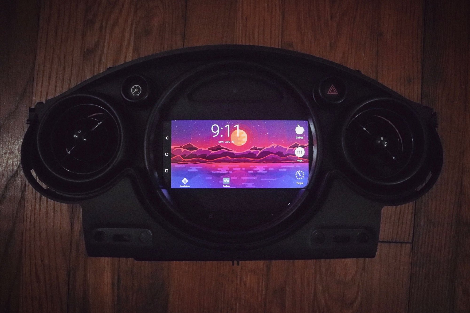 Custom R53 Android / CarPlay unit with bluetooth OBD2 reader. North