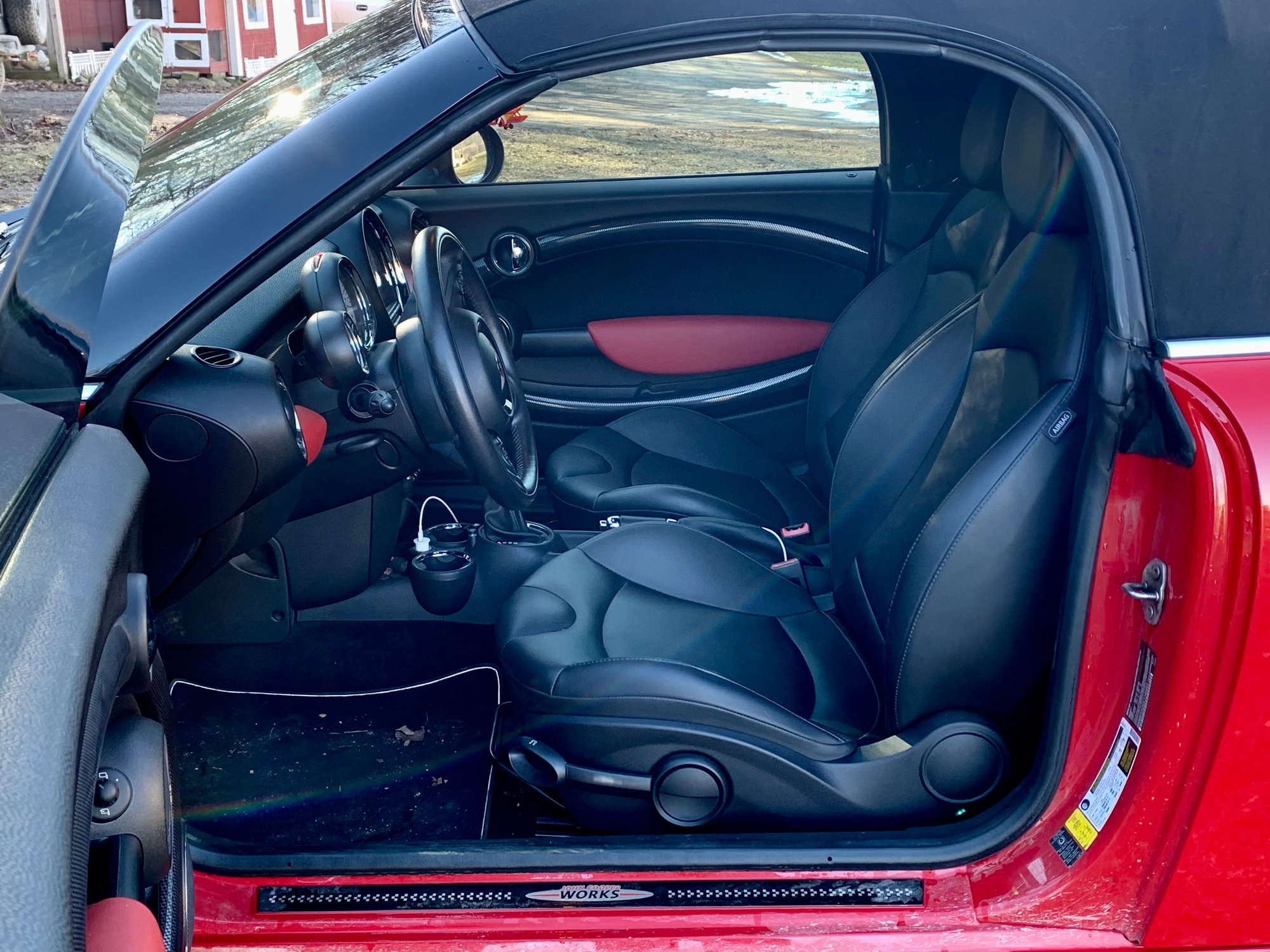 2012 Mini R59: Roadster - JCW Roadster Convertible - Used - VIN WMWSY3C53CT144250 - 59,000 Miles - 4 cyl - 2WD - Automatic - Convertible - Red - Howell, MI 48843, United States