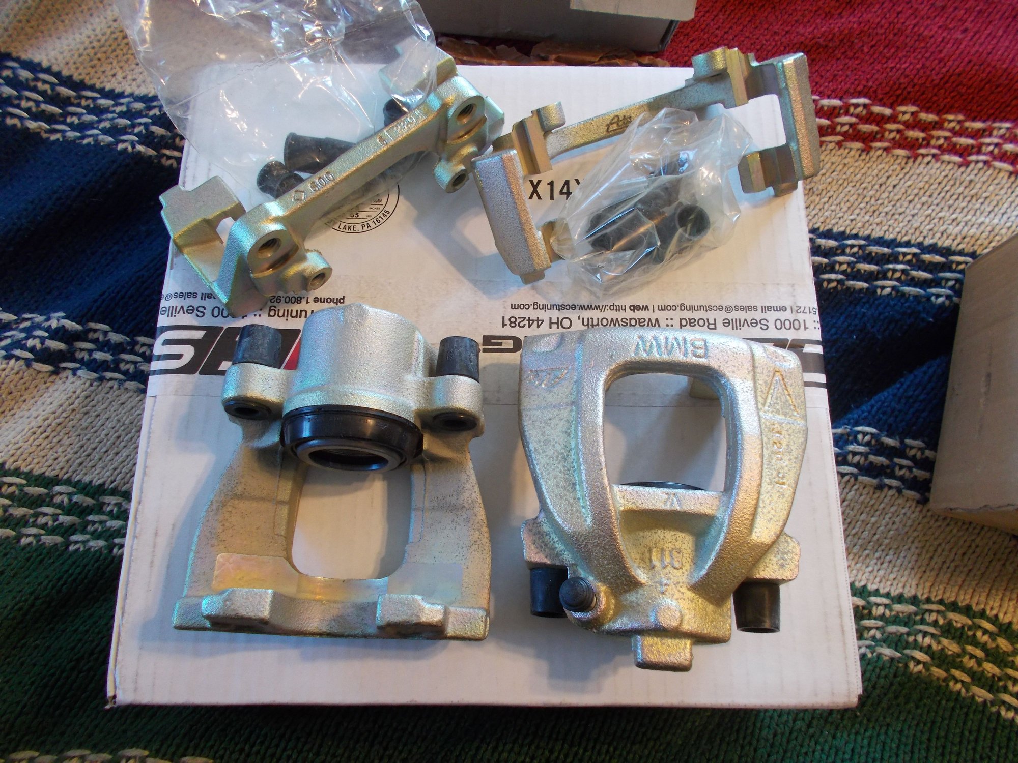 Brakes - New Genuine BMW MINI Brake Calipers, Carriers, etc. 2002-2006 MINI non-JCW. - New - 2002 to 2006 Mini Cooper - Bryan, OH 43506, United States