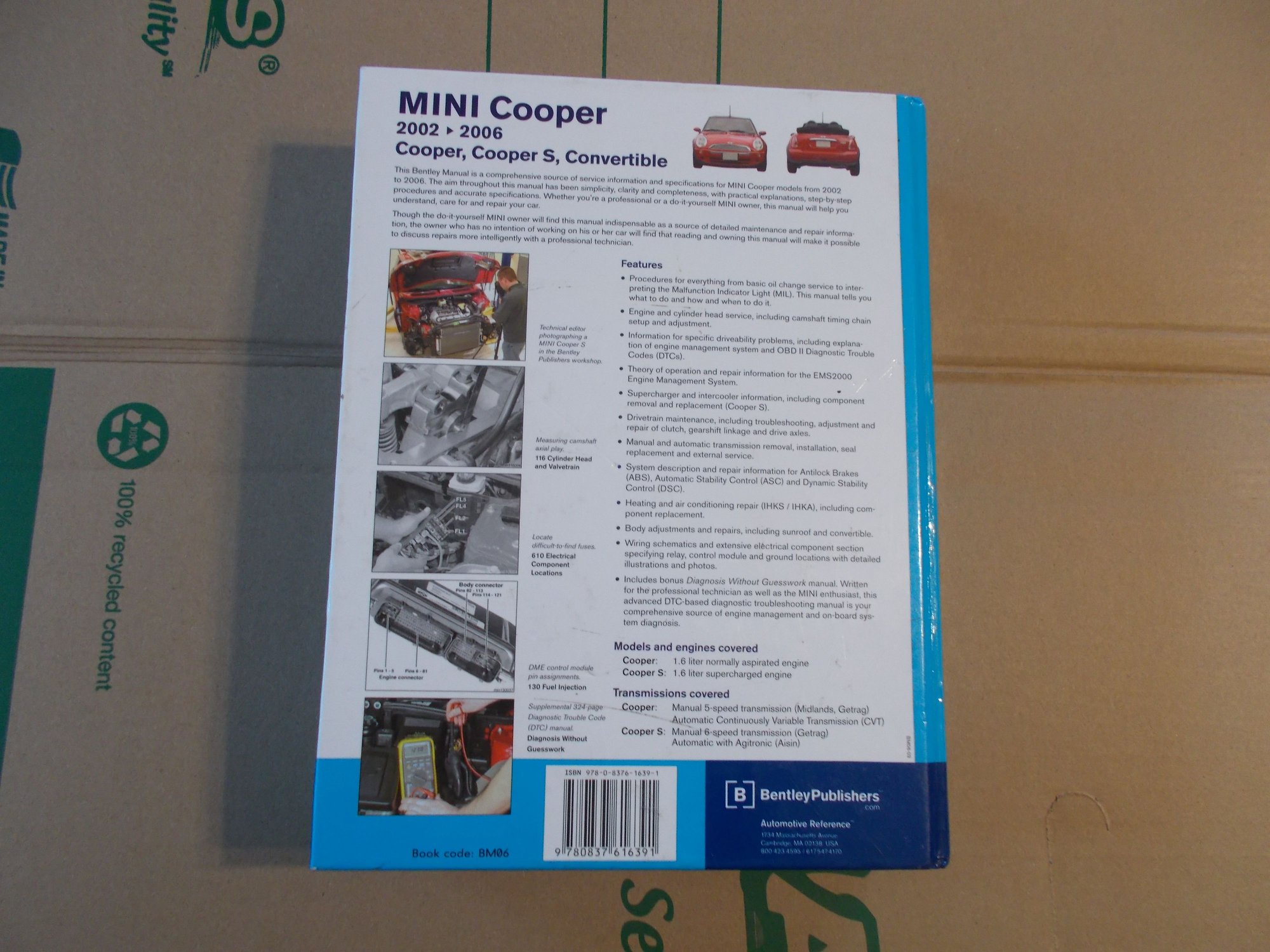 Miscellaneous - 2002-2006 MINI Cooper Bentley Service Manual. - Used - 2002 to 2006 Mini R53: "Mk I" Mini Cooper S - Bryan, OH 43506, United States