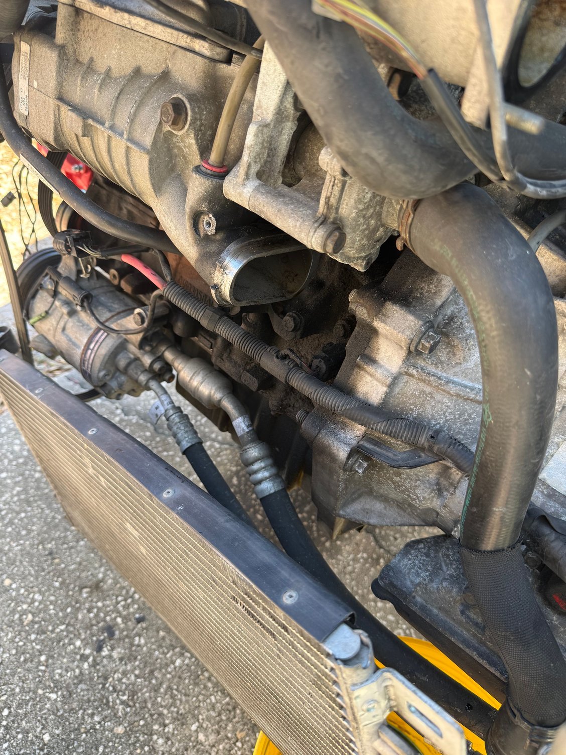 Charge pipe removed.