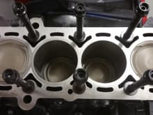 piston rings from Mahle Motorsports with anodized top ring for the boost this monster will see