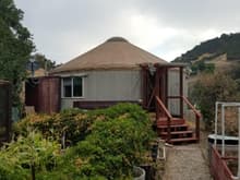 This the yurt we stayed in. 